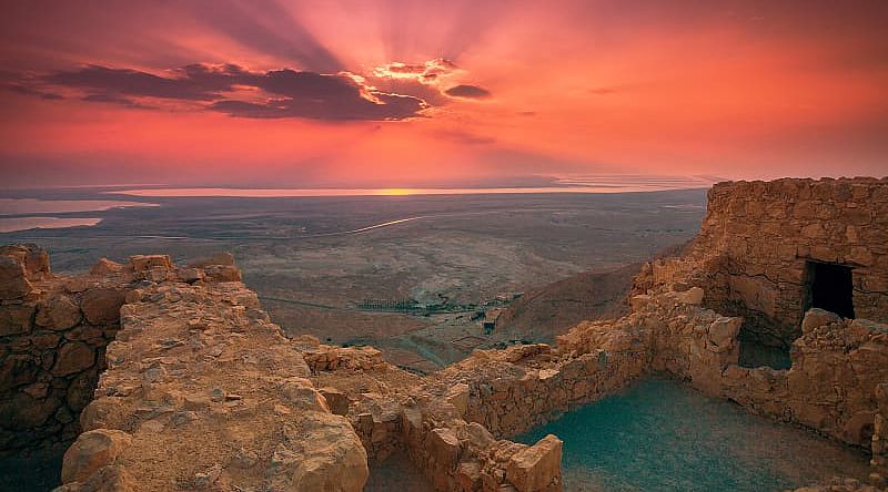 King Herod ruins Fortress in Masada, Israel King Herod ruins Fortress in Masada, Israel