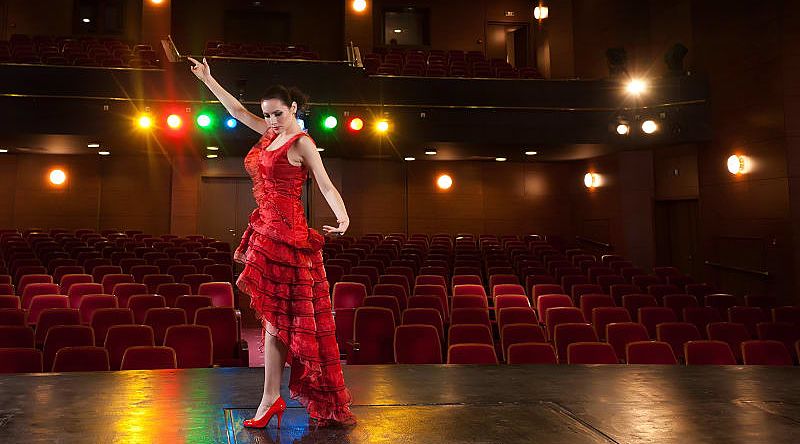 Flamenco dancer in Spain