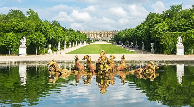 Apollo fountain in the Versailles Gardens, France