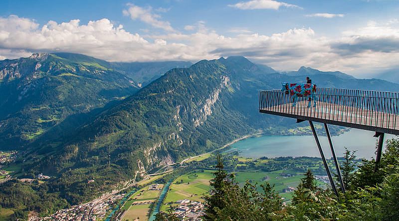 Continue the remote Swiss adventure with a night in Interlaken, a scenic resort town high in the Alps