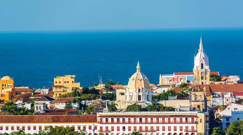 Historic center in Cartagena, Colombia