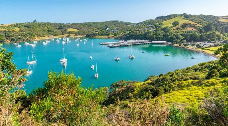 Beautiful Bay on Waiheke Island in New Zealand Beautiful Bay on Waiheke Island in New Zealand