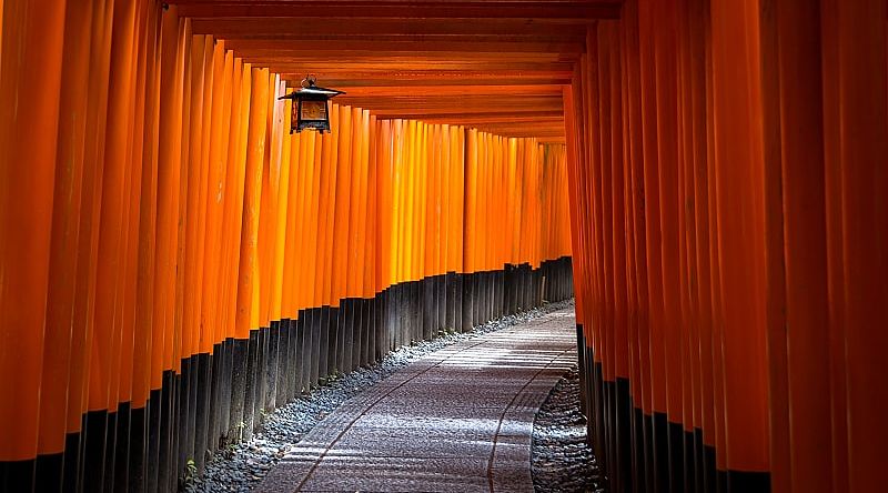 Fushimi Inari Taisha shrine in Kyoto, Japan.