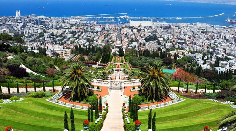 Bahai Gardens in Haifa, Israel.