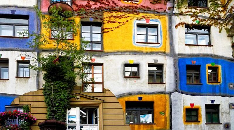 Hundertwasser house in Vienna, Austria Hundertwasser house in Vienna, Austria