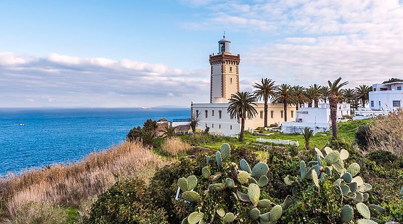 Lighthouse at the Cape Spartel in Tangier, Morocco Lighthouse at the Cape Spartel in Tangier, Morocco