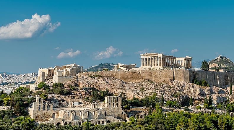 The Acropolis in Athens, Greece