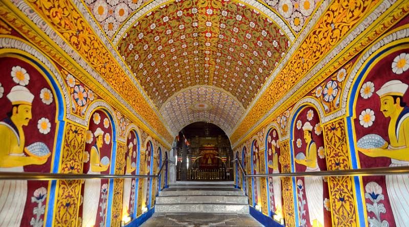 Buddhist temple in Sri Lanka