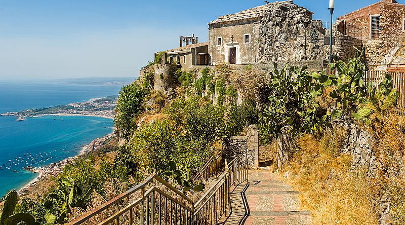 Medieval church of the city of Taormina. Sicily, Italy