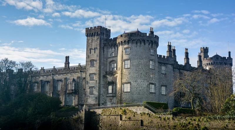 Ancient medieval fortress of Kilkenny Castle in Ireland.