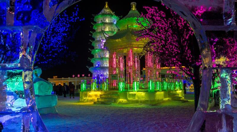 Harbin ice festival, China