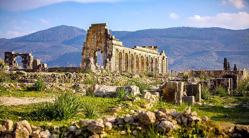 Ruins of an ancient Roman city in Volubilis, Morocco Ruins of an ancient Roman city in Volubilis, Morocco
