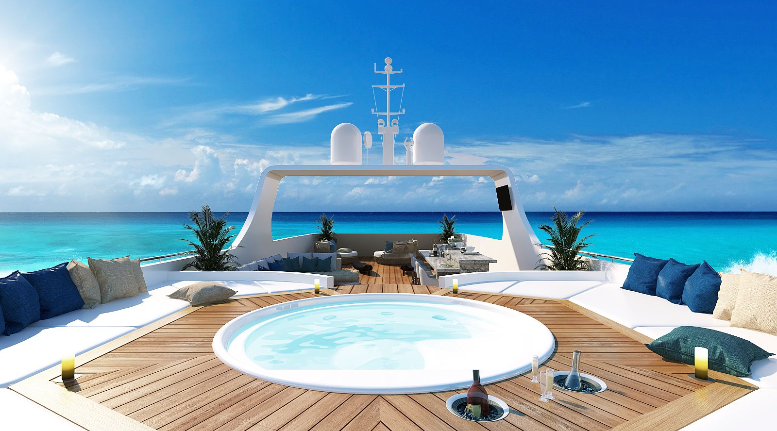 Cruise deck at the Galapagos Island. Photo courtesy: Ecuador Sundeck Wellness Retreat Cruise deck at the Galapagos Island. Photo courtesy: Ecuador Sundeck Wellness Retreat