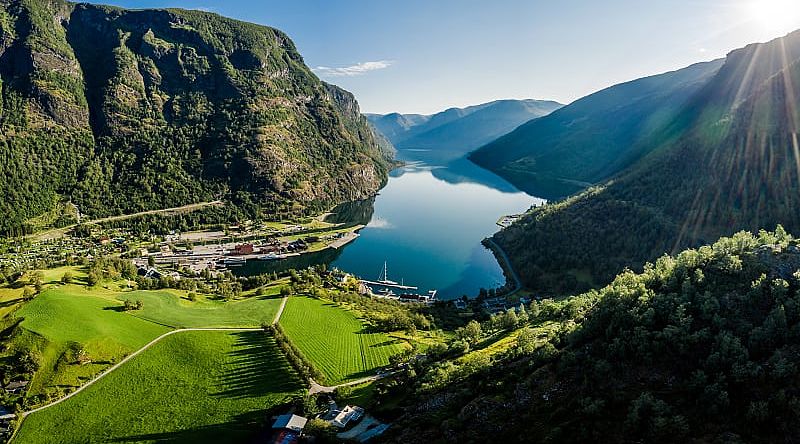 Mount Sandviken in Bergen, Norway