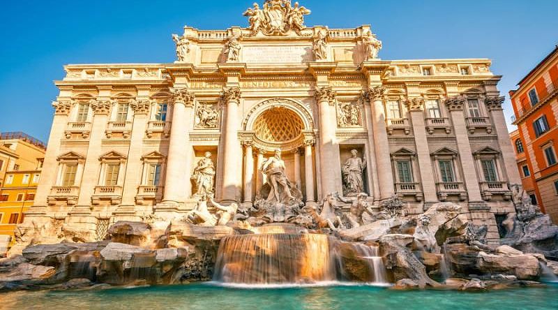 Fontana di Trevi in Rome, Italy