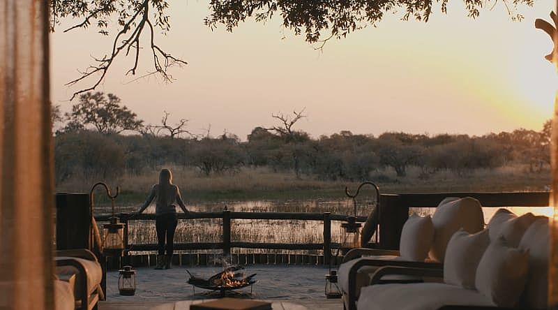 Luxury camp in Botswana