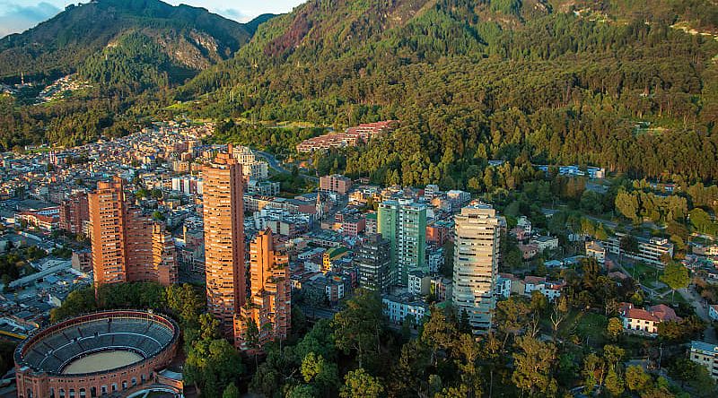 Aerial view of Bogota, Colombia. Aerial view of Bogota, Colombia.