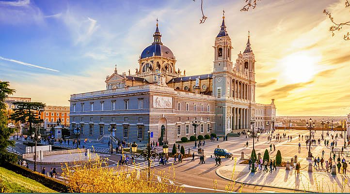 Almudena Cathedral in Madrid, Spain. Almudena Cathedral in Madrid, Spain.