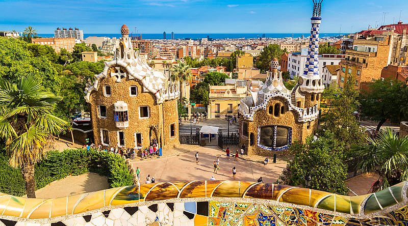 Guell Park in Barcelona