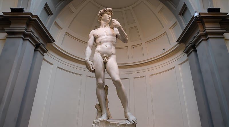 Statue of David by Michelangelo in Florence Statue of David by Michelangelo in Florence