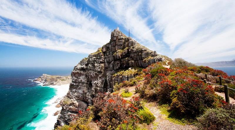 Cape Town peninsula in South Africa.
