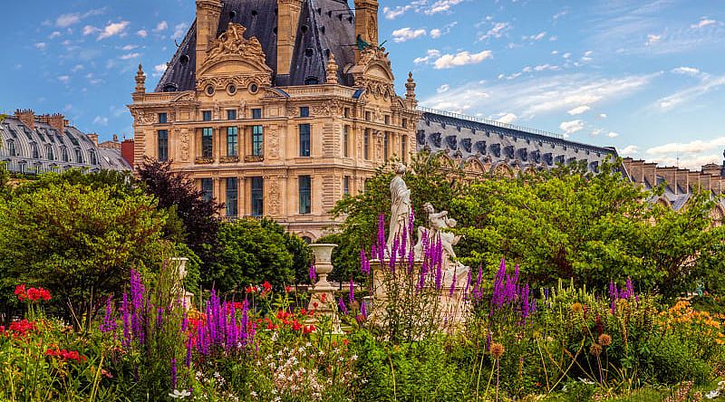 Tuileries Garden in Spring, Paris, France