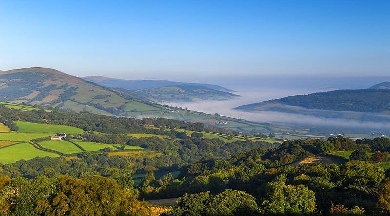 Brecon Beacons National Park in Wales, UK