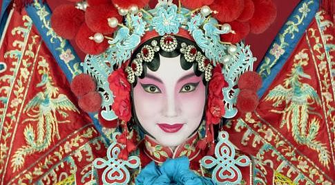 Opera actress in Beijing, China.