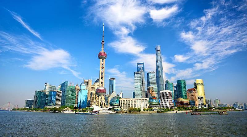Shanghai skyline in China Shanghai skyline in China