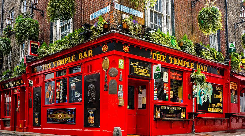 Celebrate St. Patrick's Day in the heart of the country he patronizes. Temple Bar District, Dublin, Ireland Celebrate St. Patrick's Day in the heart of the country he patronizes. Temple Bar District, Dublin, Ireland