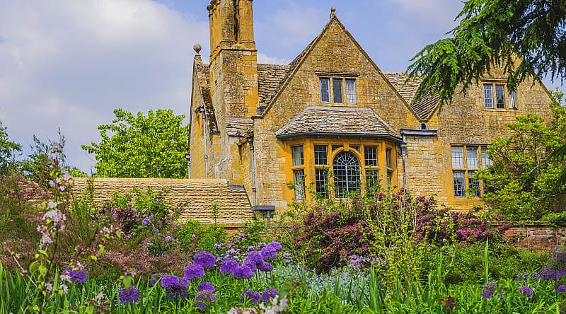 Hidcote manor and garrdens in Gloucestershire, England.