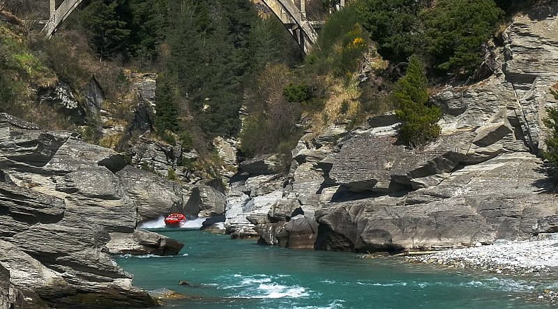 Go down the Shotover River by jet boat, Queenstown, New Zealand