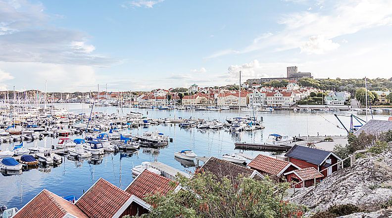 View of Marstrand in Sweden.