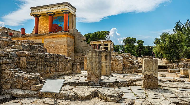 Ruins of the Minoan Palace of Knossos, Crete