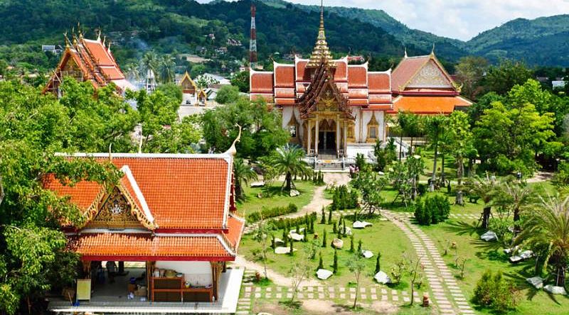 Wat Chalong temple in Phuket, Thailand.