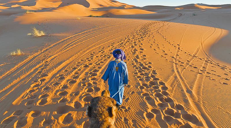 Sahara desert in Morocco Sahara desert in Morocco