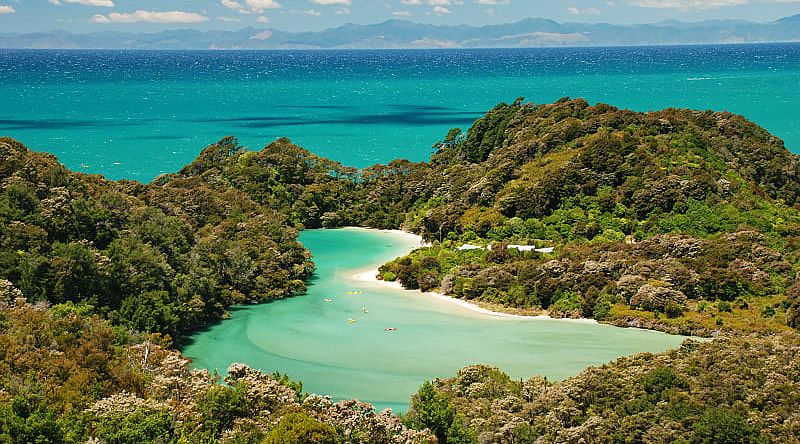 Frenchman Bay Lagoon at Abel Tasman National Park Frenchman Bay Lagoon at Abel Tasman National Park