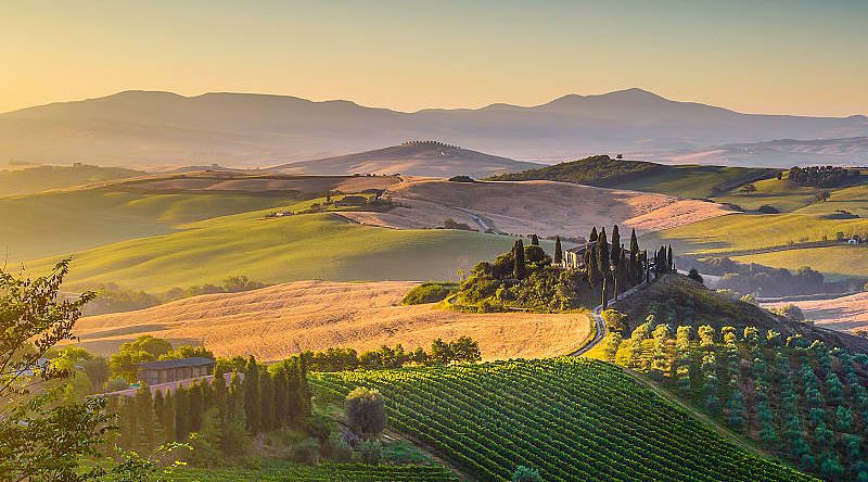 Val d'Orcia in Tuscany, Italy