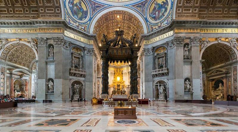 St. Peter's Basilica is one of the main tourist attractions in Rome St. Peter's Basilica is one of the main tourist attractions in Rome