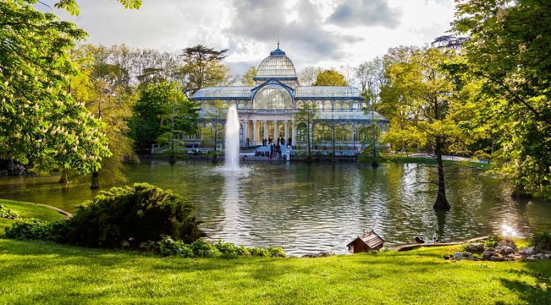 Crystal Palace in Retiro Park, Madrid, Spain