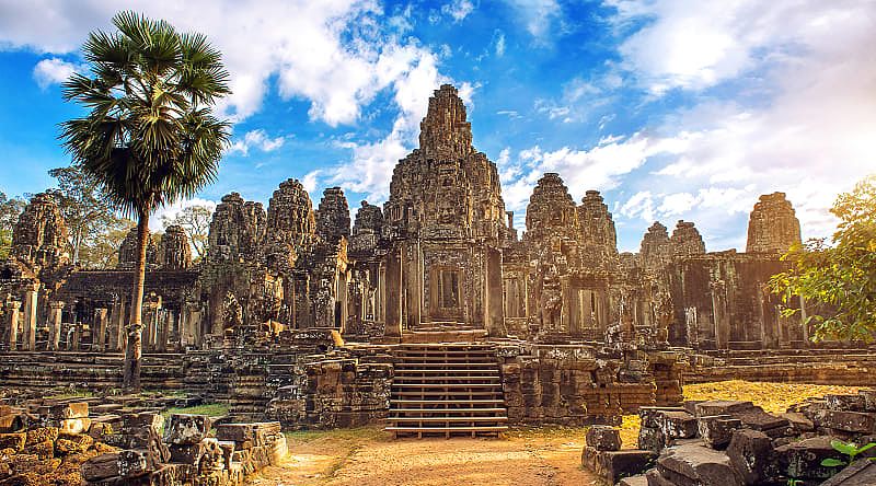 Ancient Buddhist Khmer Temple in Angkor Wat, Cambodia. Ancient Buddhist Khmer Temple in Angkor Wat, Cambodia.