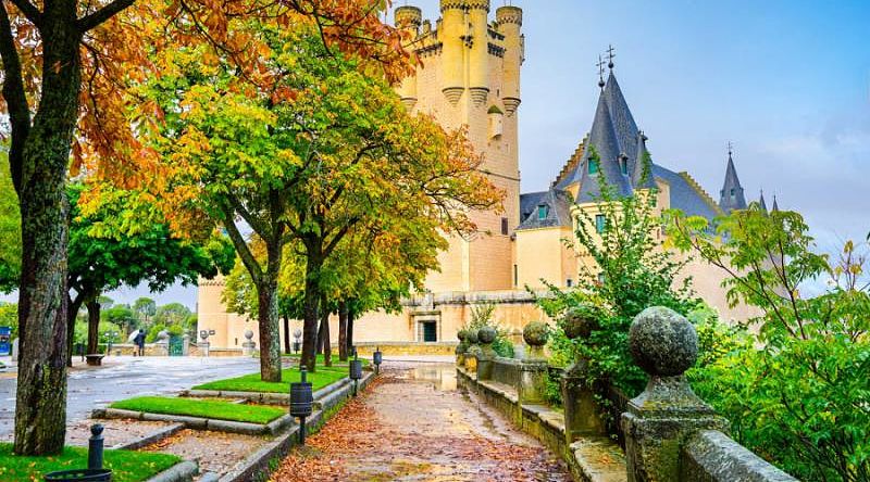 Alcazar Castle in Segovia, Spain. Alcazar Castle in Segovia, Spain.