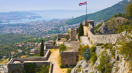 Old fortress in Split, Croatia.
