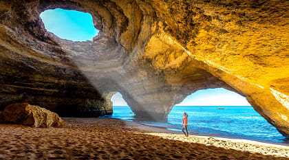 Benagil cave in Portimao, Portugal Benagil cave in Portimao, Portugal