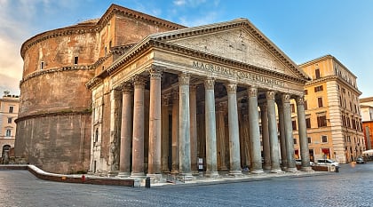 The Pantheon in Rome, Italy 