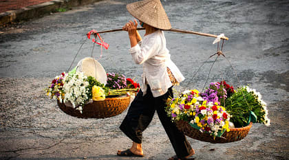 Vietnamese florist vendor