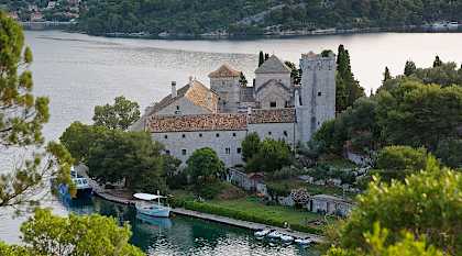 Monestery in Miljet National Park, Croatia