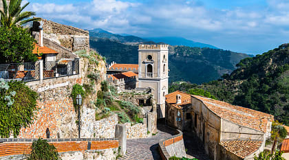 Savoca in Sicily, Italy, served as the stand in for Corleone during the filming of the Godfather