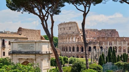 The Roman Colosseum in Italy