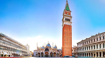 View of St. Marks Square, Venice, Italy